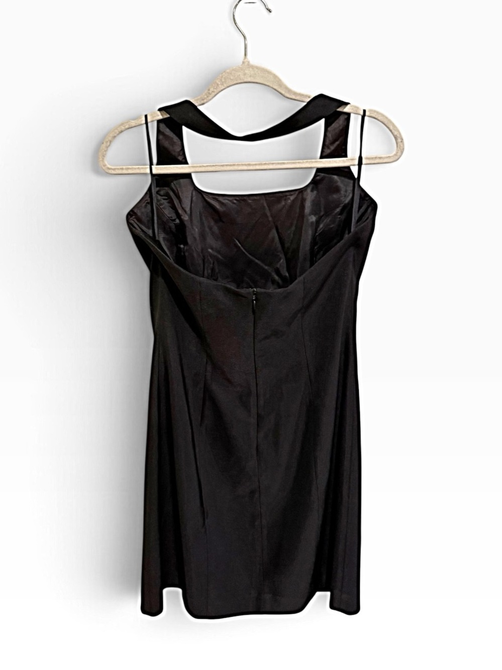 VINTAGE Cache Little Black Mini Dress with Cutout Strap Detail - Picture 3 of 3